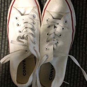 White low top Converse